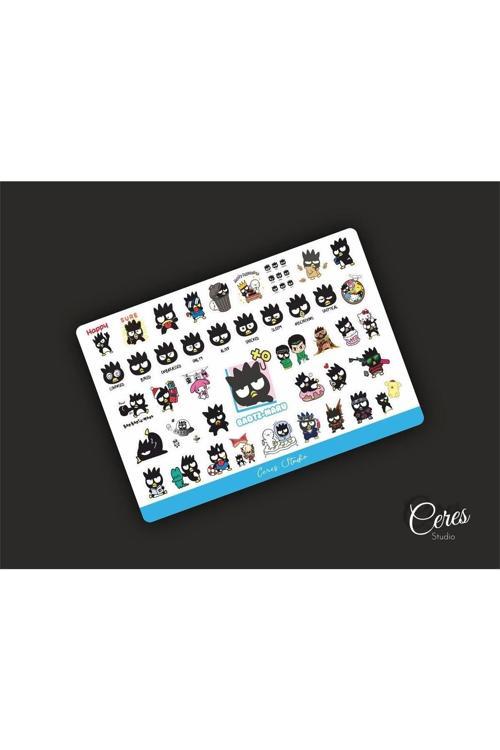 Badzt Maru Sanrio Hello Kitty Sticker Etiket 1 Sayfa 42 Adet Etiket