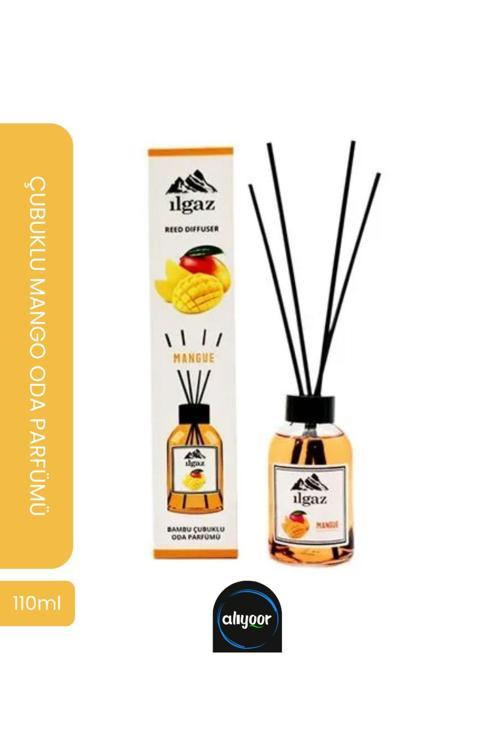 Reed Dıffuser Mango Oda Kokusu Tropikal Oda Parfümü Bambu Çubuklu Oda Kokusu