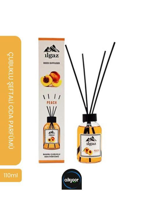 Reed Dıffuser Şeftali Oda Parfümü 110 Ml Peach Ortam Kokusu Tropikal Meyve Oda Kokusu