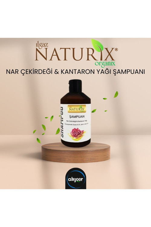 Nar Çekirdeği & Sarı Kantaron Yağlı Şampuan Kepek Ve Hassas Saç Derisi Için Şampuan 250 Ml