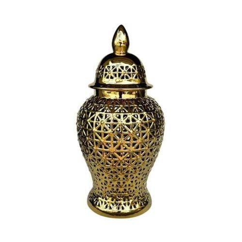 Delikli Desen Gold Küçük Küp 24X24X46