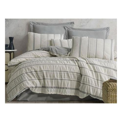 Natıve Serıes Moena Gri-Grey Naturel Nevresim Takımı