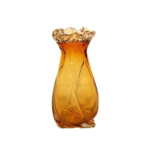 Cam Amber Boğumlu Vazo 14,5x14,5x28cm