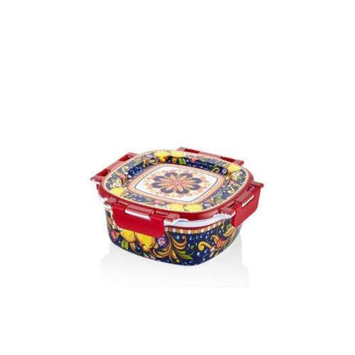 Flavor Küçük Kare Saklama Kabı 17,5x17,5x7cm