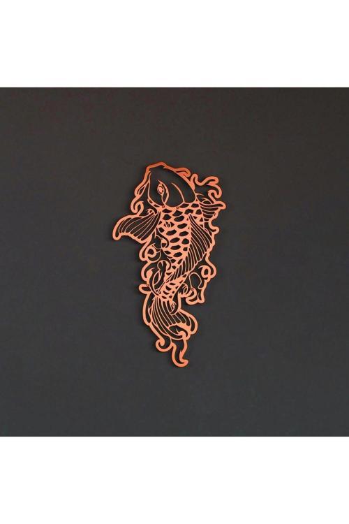 Koi Fish Koi Balığı Metal Duvar Dekoru