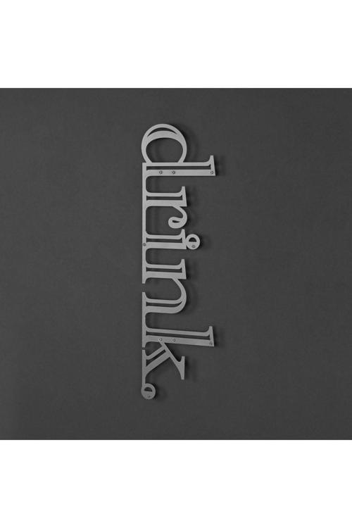 Drink Işareti Metal Duvar Dekoru, Ev Ofis Için Modern Duvar Dekoru, Duvar Süsü, Yeni Ev Hediyesi