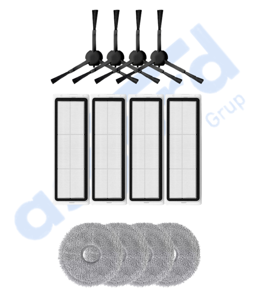 DREAME L20 ULTRA UYUMLU 4 Yan Fırça 4 Filtre 4 Mop
