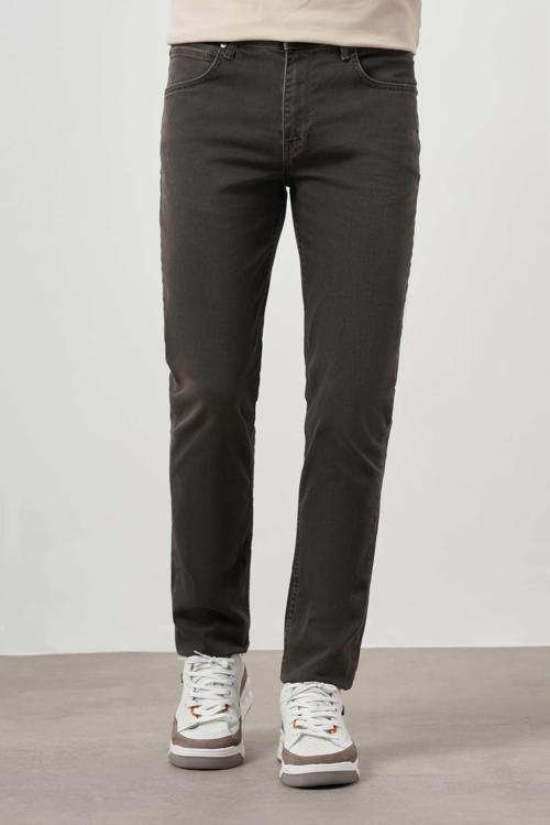  Erkek Lacivert-Haki Denim 5 Cep Dynamic Fit Jean Kot Pantolon