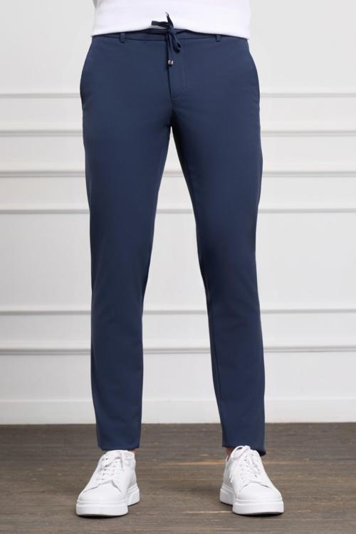  Erkek Lacivert Slim Fit Jogger Pantolon