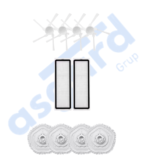 DREAME W10-W10 PRO UYUMLU 4 Yan Fırça 2 Filtre 4 Mop