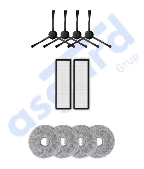 DREAME X20 MAX-X20 PRO UYUMLU 4 Yan Fırça 2 Filtre 4 Mop