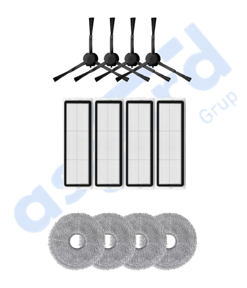 DREAME X20 MAX-X20 PRO UYUMLU 4 Yan Fırça 4 Filtre 4 Mop