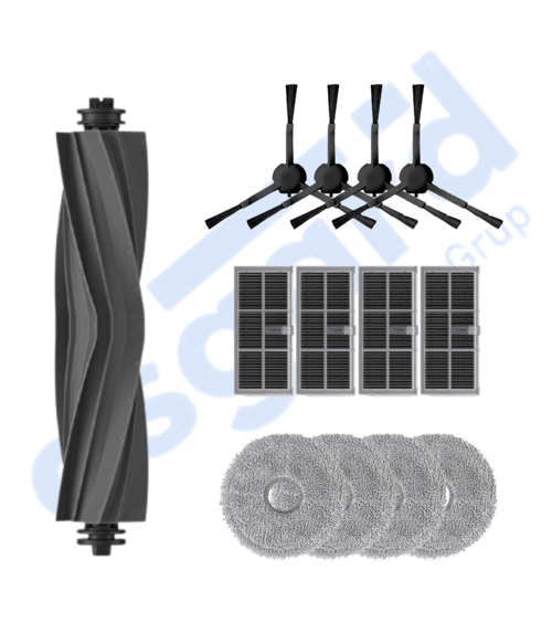 DREAME X30PRO-L10S PRO ULTRA-X30 ULTRA UYUMLU 1 Ana Fırça 4 Yan Fırça 4 Filtre 4 Mop