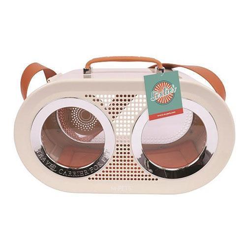 Radio Kedi ve Küçük Irk Köpek Taşıma Çantası Beyaz 50x23x31 Cm