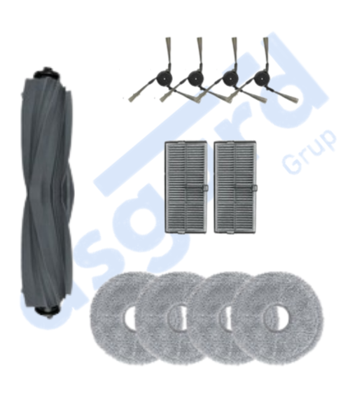 Dreame X40 MASTER-X40 ULTRA-L40 ULTRA UYUMLU 1 Ana Fırça 4 Yan Fırça 4 Filtre 2 Mop