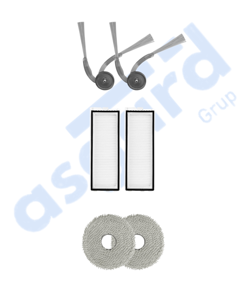 ROBOROCK Q REVO L UYUMLU 2 Yan Fırça 2 Filtre 2 Mop