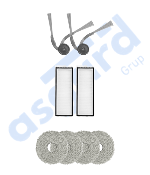 ROBOROCK Q REVO L UYUMLU 2 Yan Fırça 2 Filtre 4 Mop