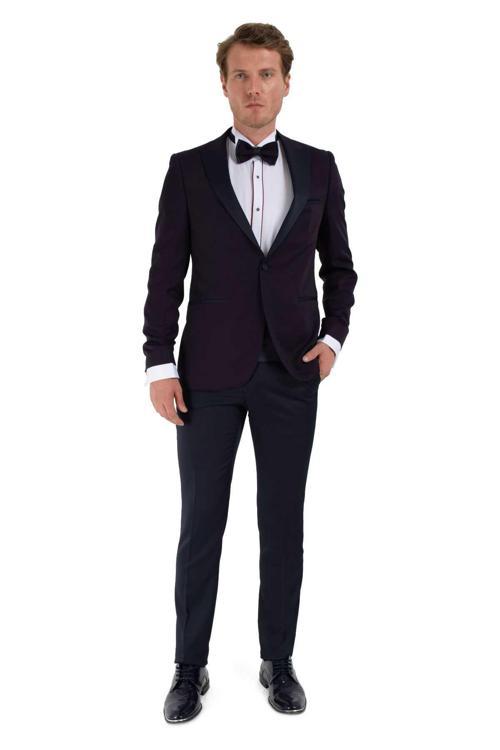  Erkek KOYU LACİVERT Broadway Slim Fit Damatlık Takım Elbise