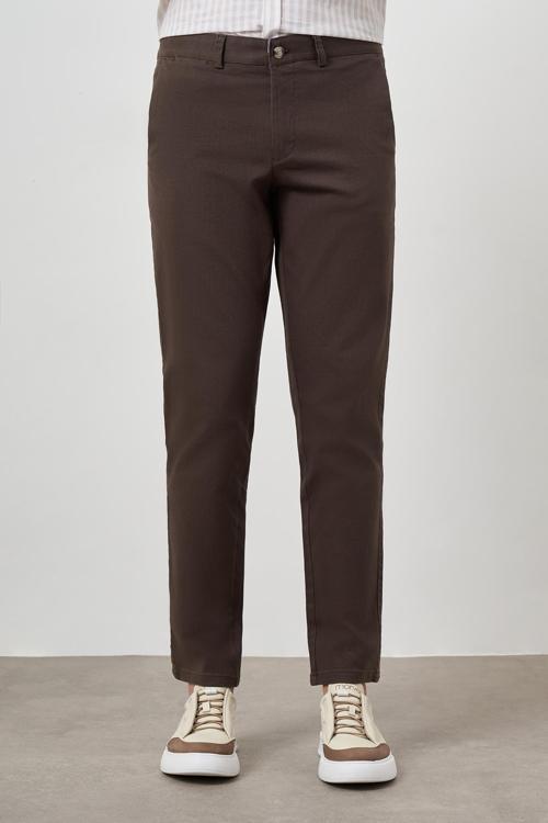  Erkek Haki Pamuk Yan Cep Dynamic Fit Chino Pantolon