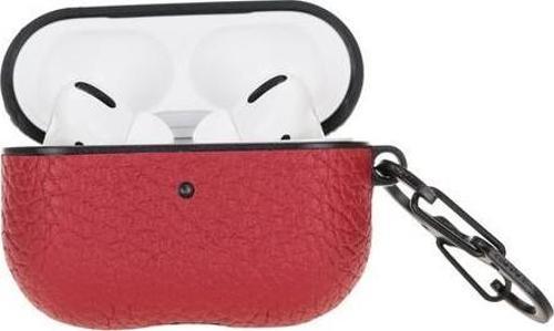 Apple AirPods Pro Uyumlu Deri Kılıf Juni ERC2 Kırmızı