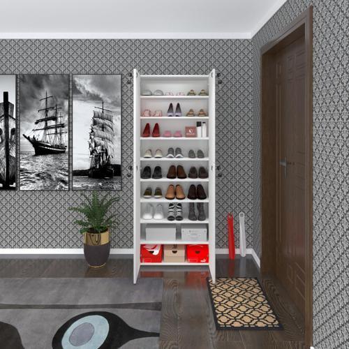 ayakkabılık ayakkabı dolabı kilitli be real byz 180*70*32 kapaklı arkalıklı ofis dolabı iki bölme
