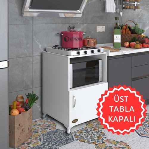 ocak dolabı revbahar byz 85*60*56 hazır mutfak klasik set üstü ocak için arkalıksız