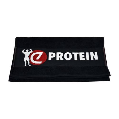 Fitness Antrenman Havlusu Siyah Kırmızı Logolu