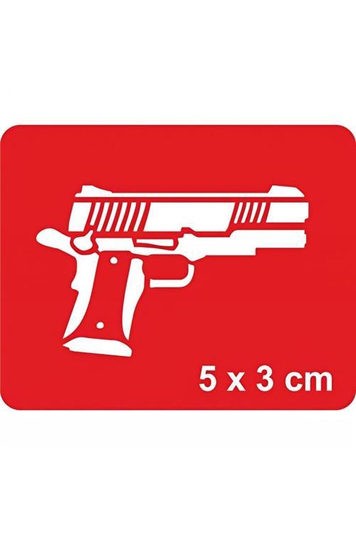 Beretta 2 Tabanca  Tattoo Geçici Dövme Şablonları Kına Kalıpları