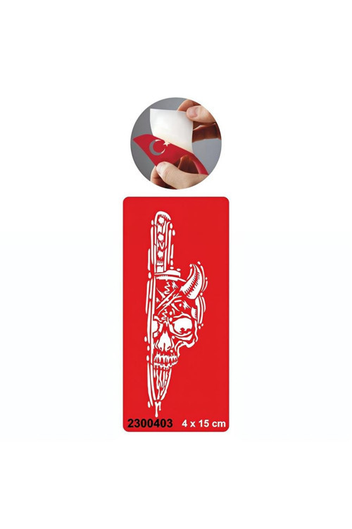 Ölüm Günü İskelet Kuru Kafa Tattoo Geçici Dövme Şablonları Kına Kalıpları