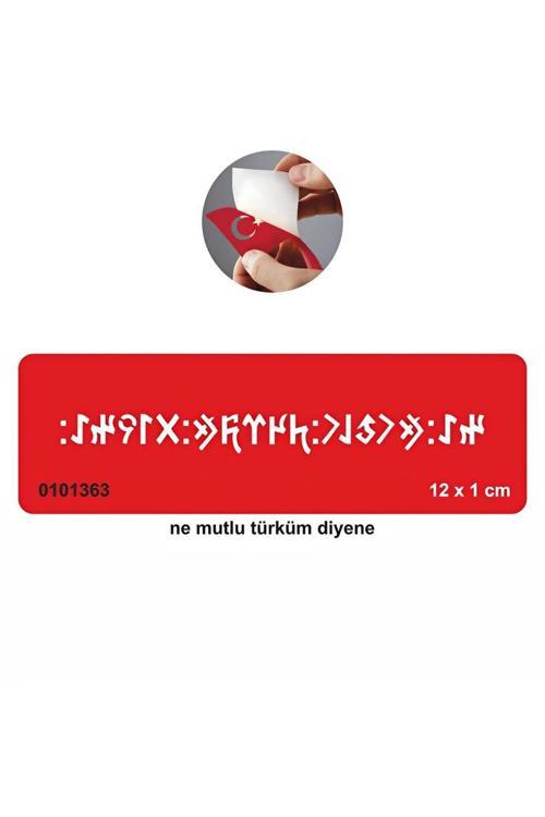 Göktürkçe Ne Mutlu Türküm Diyene  Tattoo Geçici Dövme Şablonları Kına Kalıpları