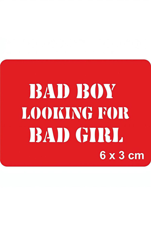 Bad Boy Looking For Bad Girl Tattoo Geçici Dövme Şablonları Kına Kalıpları