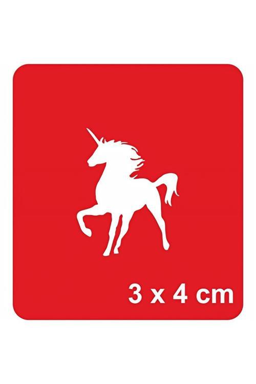Tek Boynuzlu At unicorn  Tattoo Geçici Dövme Şablonları Kına Kalıpları