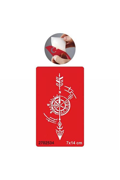 Şans Getiren Pusula Tattoo Geçici Dövme Şablonları Kına Kalıpları