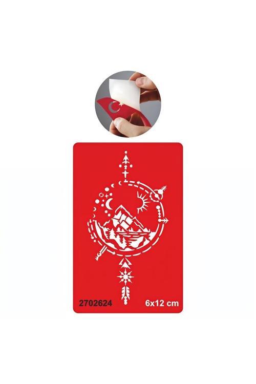 Seyyah Pusula  Tattoo Geçici Dövme Şablonları Kına Kalıpları
