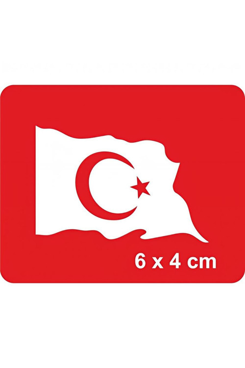 Dalgalanan Türk Bayrağı Tattoo Geçici Dövme Şablonları Kına Kalıpları