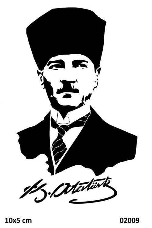 Kemal Atatürk Geçici Dövme Şablonu