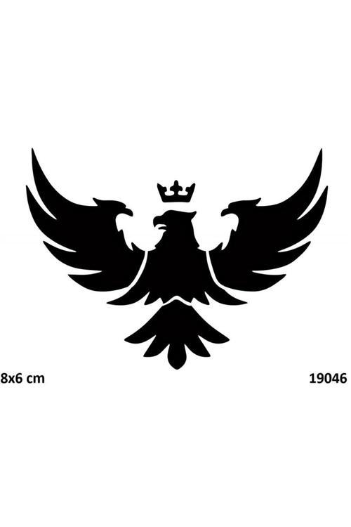 Taçlı Kartal Geçici Dövme Şablonu