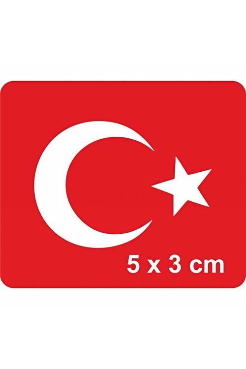 Ay Yıldız-2 Türk Bayrağı  Tattoo Geçici Dövme Şablonları Kına Kalıpları