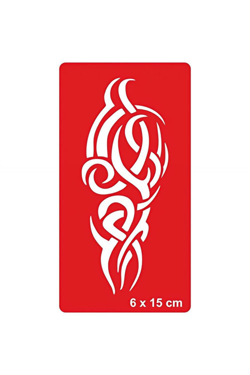 Tribal 209 Tattoo Geçici Dövme Şablonları Kına Kalıpları