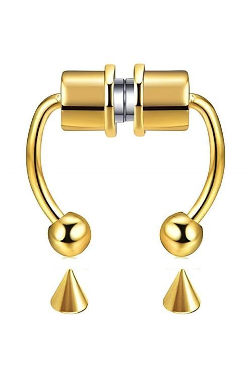 Mıknatıslı Fake Septum Piercing Altın rengi