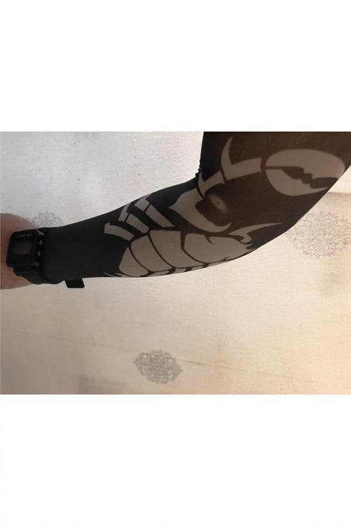 Çift Kol Giyilebilir Dövme Akrep Desenler Tattoo Sleeve