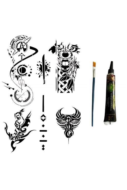 Fantastik Karizmatik Hint Kınası Hediyeli Geçici Dövme Seti
