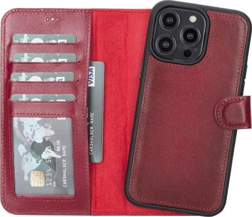 Apple iPhone 14 Pro Max Uyumlu Deri Cüzdanlı Kılıf MWWN V4EF