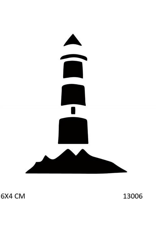 Deniz Feneri Geçici Dövme Şablonu