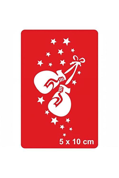 Boksun Parlayan Yıldızı Tattoo Geçici Dövme Şablonları Kına Kalıpları