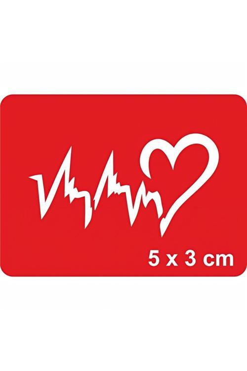Kalp Ritmi Tattoo Geçici Dövme Şablonları Kına Kalıpları