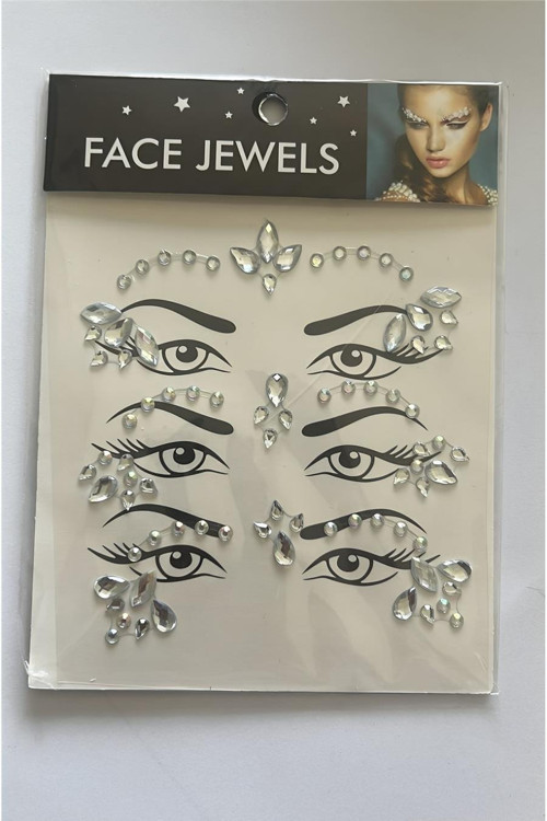 Face Gems Kristal Yüz Taşı Model 23