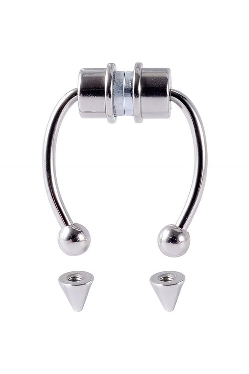 Mıknatıslı Fake Septum Piercing Gümüş rengi