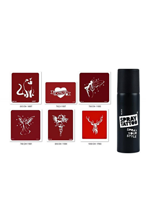 Melek Ve Peri Geçici Sprey Dövme Seti Spray Tatto