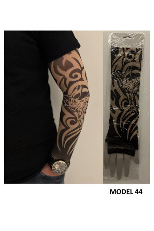 Giyilebilir Dövme Çift Kol 2 Adet Kol Çorap Dövmesi Sleeve tattoo Model44